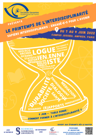 affiche du Printemps de l’interdisciplinarité