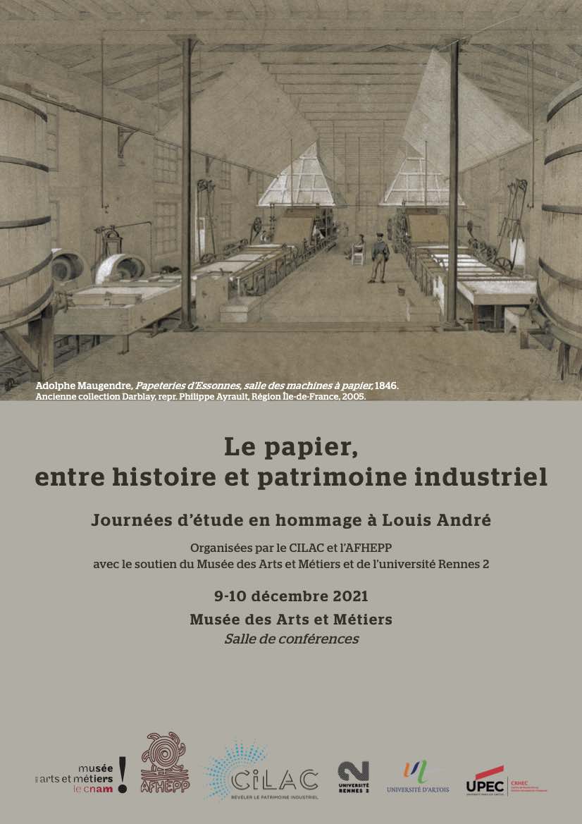 Le papier, entre histoire et patrimoine industriel. Affiche